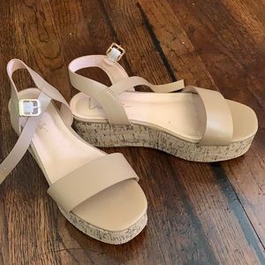 Lulus nude platform sandals